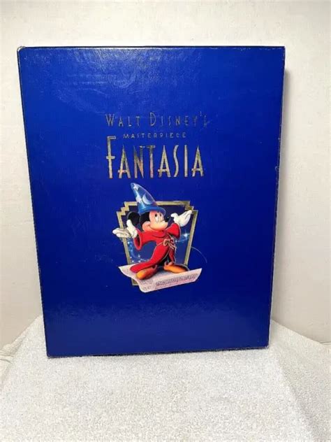 Walt Disneys Masterpiece Fantasia Deluxe Boxed Set Book Vhs Cd