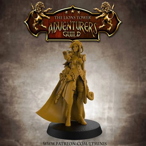 Female Mage Witch Sorceress Premium 3d Printed Fantasy Tabletop Miniatures 28mm To 100mm Dnd