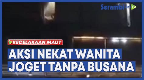 Aksi Nekat Wanita Joget Tanpa Busana Dari Jendela Hotel Saat Pemuda