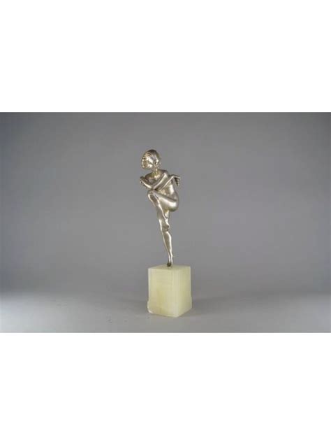 1930 Fr Pierre Le Faguays Rare Bacchic Dancer Bronze Figure Art Deco