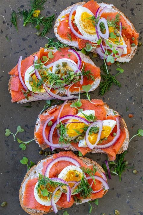 Smoked Salmon Toast Momsdish