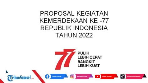 Contoh Proposal Agustus Kegiatan Hut Ke Ri Baik Dan Benar