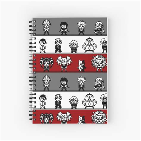 Cuaderno De Espiral Dangan Ronpa Pixel Art De Lilnickf Redbubble