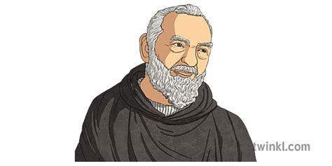 Padre Pio Ver 1 Illustration Twinkl