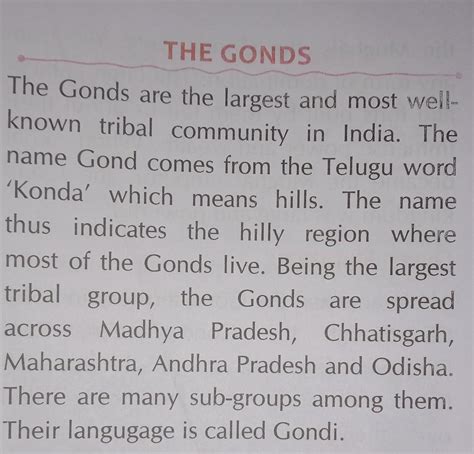 4 Write About The Gonds Brainly In