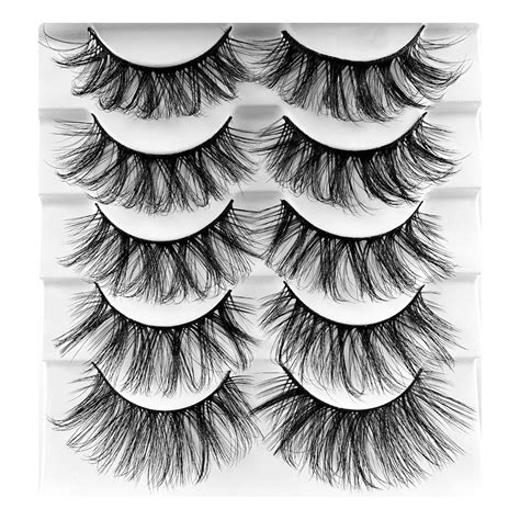 5 Pairs Natural Looking False Eyelashes Layered False Eyelash Eyelash Book Extension Lashes 16mm