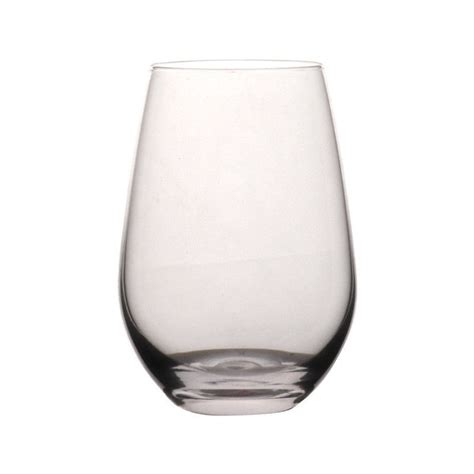 Fda Beverage Hand Blown 375ml Stemless Wine Glasses