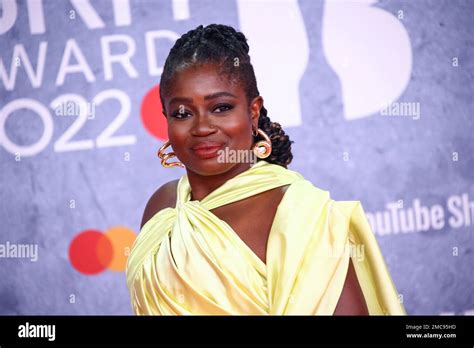 Clara Amfo Poses For Photographers Upon Arrival At The Brit Awards 2022 In London Tuesday Feb