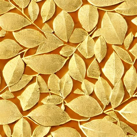 Gold Leaf Pattern Graphic · Creative Fabrica