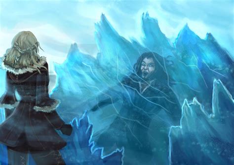 Levistus trapped in a glacier (commission) by Cinder-Cat on DeviantArt