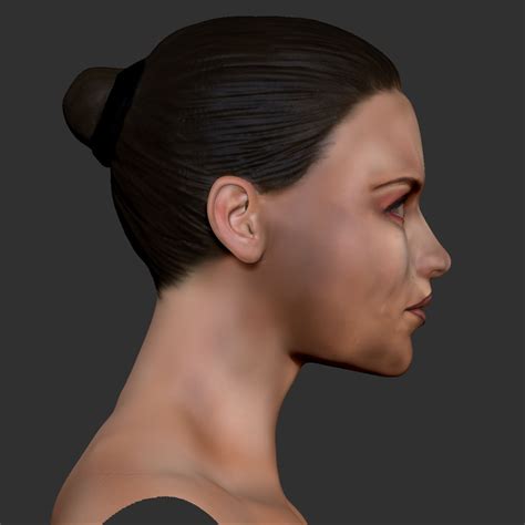 Female Head Young 3d Model 59 Obj Unknown Fbx Max Free3d