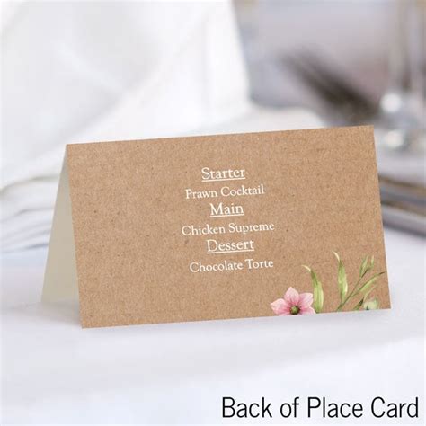 Amazon 25 Rustic Kraft Tent Table Place Card For Wedding