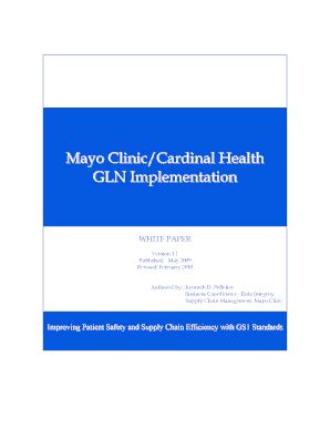 Fillable Online Mayo Clinic Cardinal Health Fax Email Print Pdffiller