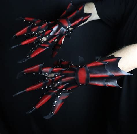 Leather Claws Claw Gloves Costume Claws Dragon Claws Dark Etsy