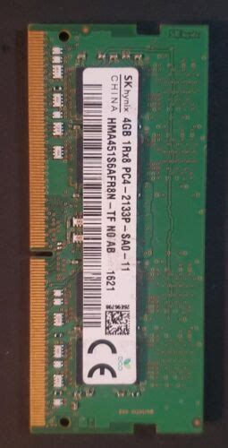 SK Hynix 4GB 1Rx8 PC4 2133P SAO 11 HMA451S6AFR8N TF EBay