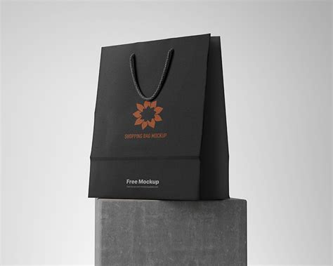 Free Branding Paper Shopping Bag Mockup Mockuptree