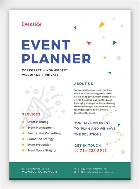 Event planner flyer template – Artofit