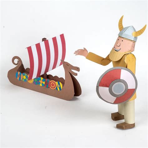 Free Printable Viking Set | Creative Center | Paper toys, Arts and crafts for kids, Paper crafts