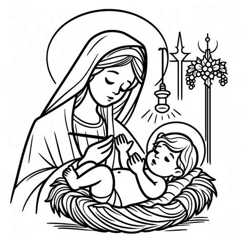 Desenhos Para Colorir Sobre O Nascimento De Jesus