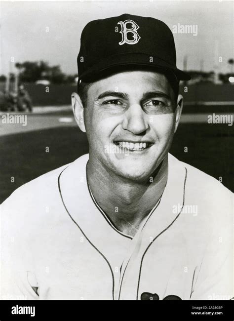 Vintage Black And White Photo Of Baseball Player Carl Yastrzemski Who