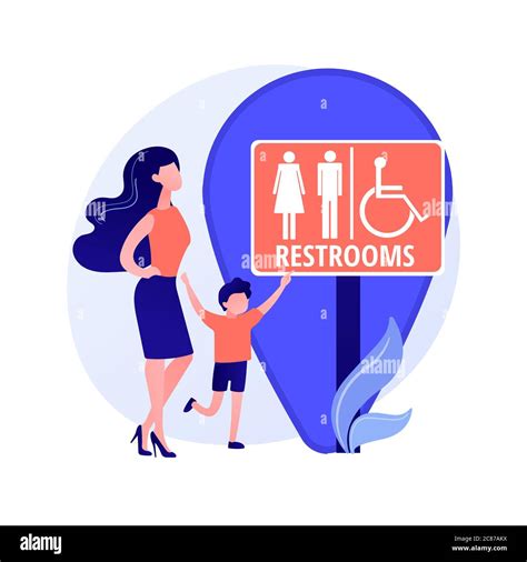 Public Restrooms Vector Concept Metaphor Stock Vector Image Art Alamy