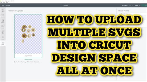 How To Upload Multiple Designs To Cricut Design Space At Once Upload