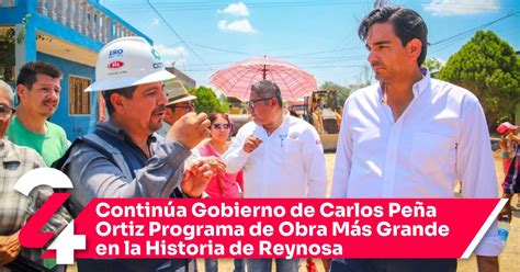 Continúa Gobierno de Carlos Peña Ortiz Programa de Obra Más Grande en