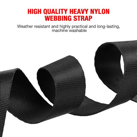 Inch Wide Black Nylon Heavy Webbing Strap Yards Nylon Strap Us