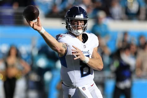 Tennessee Titans Release First Injury Report Of Week 12 Will Levis