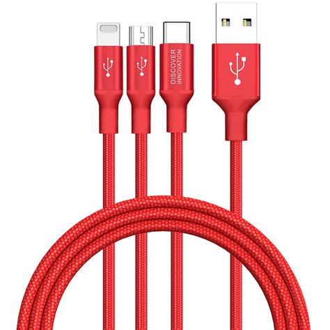 3 In 1 Usb Cable Lightning Micro Usb Type C From Sky Dolphin Asia Mobile Phone