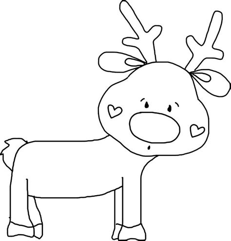 Santa Reindeer Clip Art Black And White