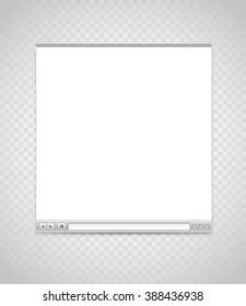 Opened Browser Window Template Past Your Stock Vector Royalty Free