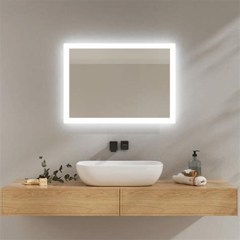 Emke Miroir Lumineux Salle De Bain X Cm Miroir Led Avec