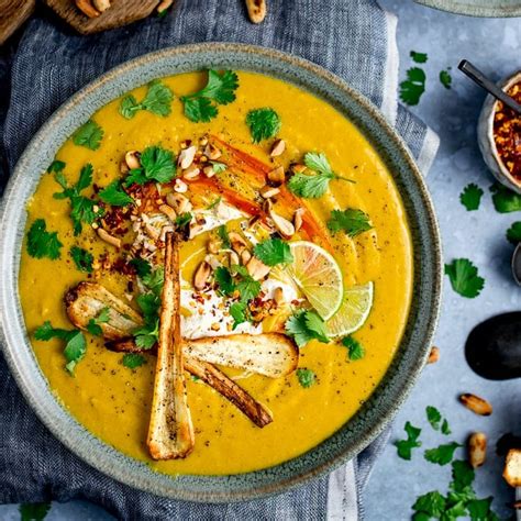 Spicy Parsnip And Sweet Potato Soup Nickys Kitchen Sanctuary