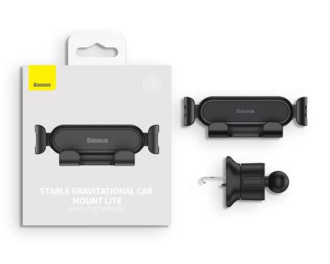 Baseus Stable Gravitational Car Mount Lite Air Outlet Version Black