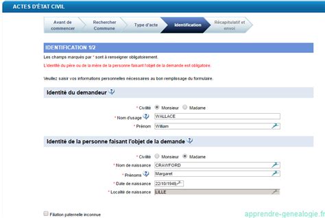 10 étapes pour une demande d acte d état civil en ligne Apprendre la