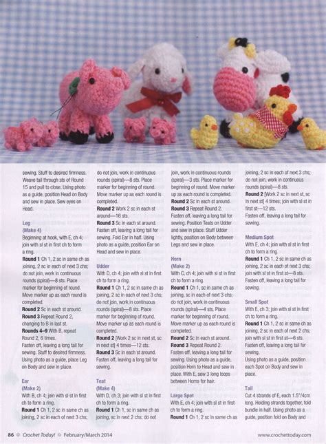 Crochet farm animals amigurumi ⋆ Crochet Kingdom