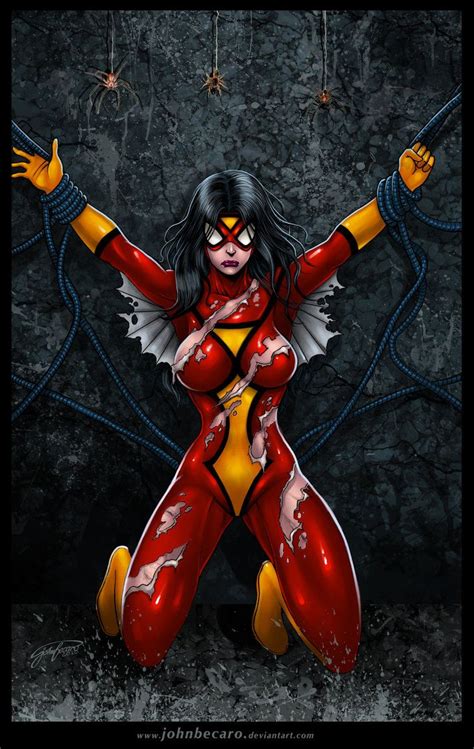 Spider Woman Down By Johnbecaro On Deviantart Spider Woman Comics