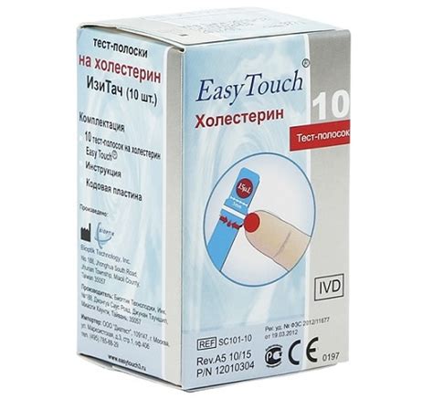 Тест-полоски на холестерин Easy Touch: как измерять уровень холестерина