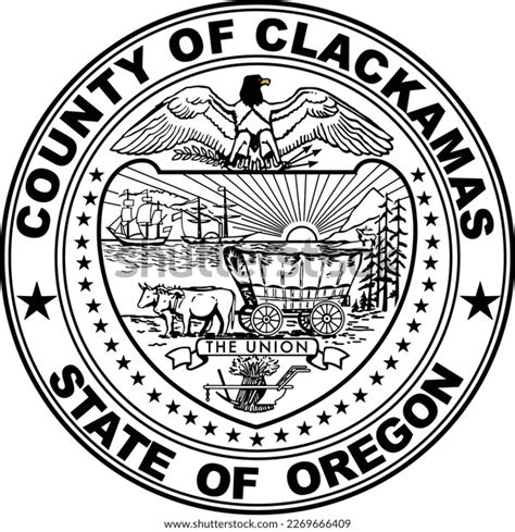Seal Clackamas County Oregon Usa Stock Vector Royalty Free 2269666409