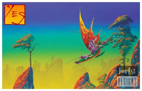 Yes Flight Of The Dragon Illustration Poster Roger Dean Poster Yes