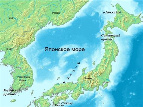 Японское море на карте - 91 фото