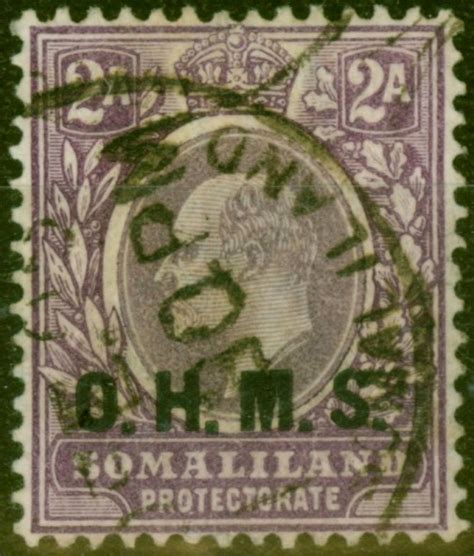 Somaliland 1904 2a Dull Bright Purple SG012 Fine Used Stamps Empire