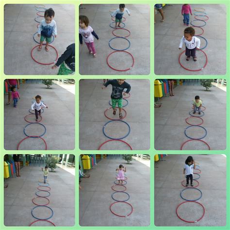 Circuito Com Bambolê - Espaço Infantil Lúdico: Atividades com bambolê