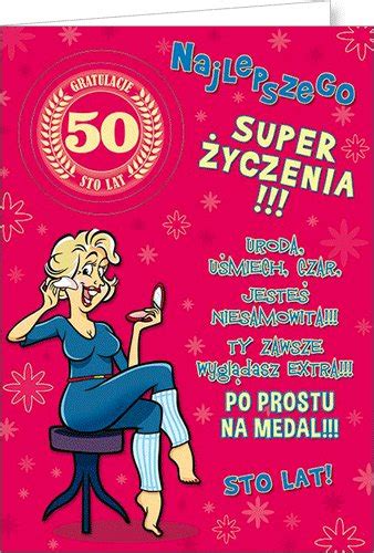 Karnet okolicznościowy 50 urodziny Party01 Stamp Sklep EMPIK