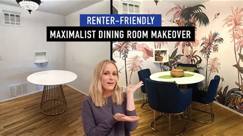 RENTER FRIENDLY MAXIMALIST DINING ROOM MAKEOVER RENTER FRIENDLY