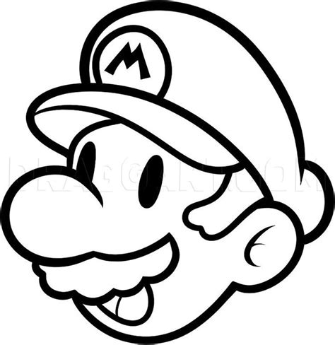 How To Draw Mario Easy, Step by Step, Drawing Guide, by Dawn | dragoart.com | Easy drawings, How ...