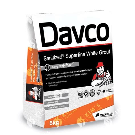 Sika Davco Superfine White Grout Kg Kims Tiling Supplies