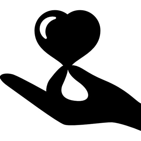 Hand Holding A Heart Icon