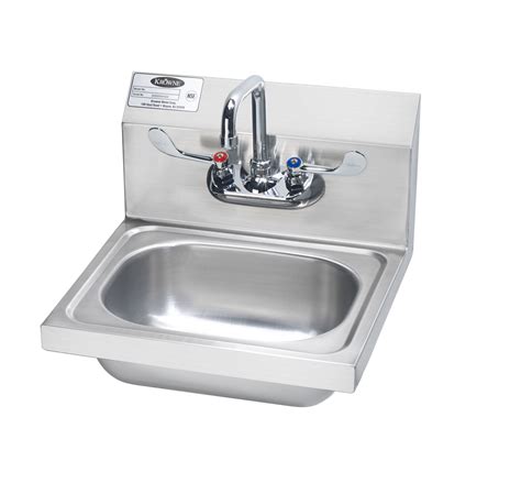 W Hand Sink With Wrist Blade Handles Krowne